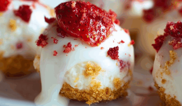 Strawberry Shortcake Bites