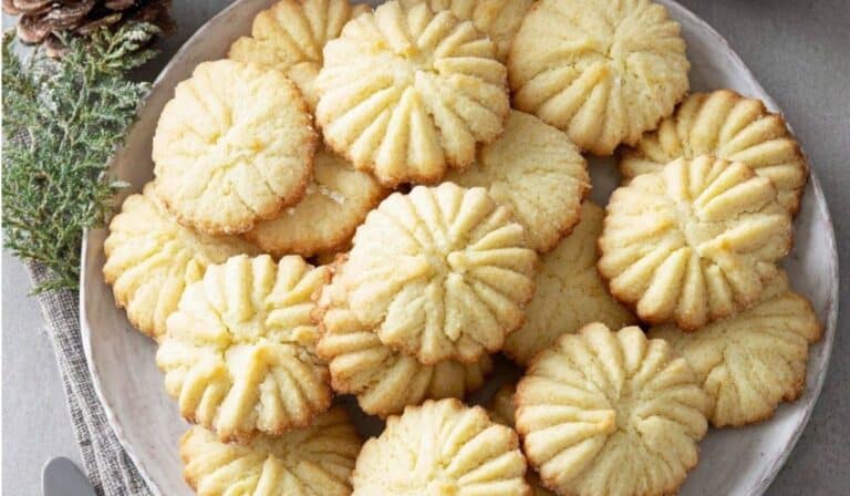 Soft Danish Butter Cookies in a festive tin