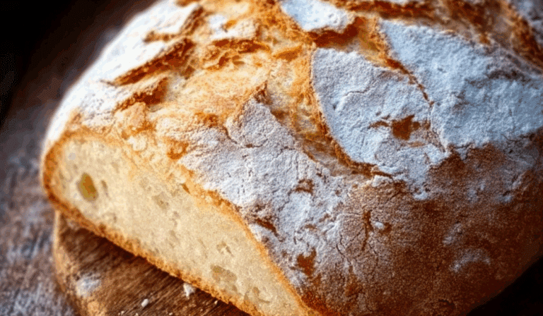 Crusty Italian Bread fresh from oven
